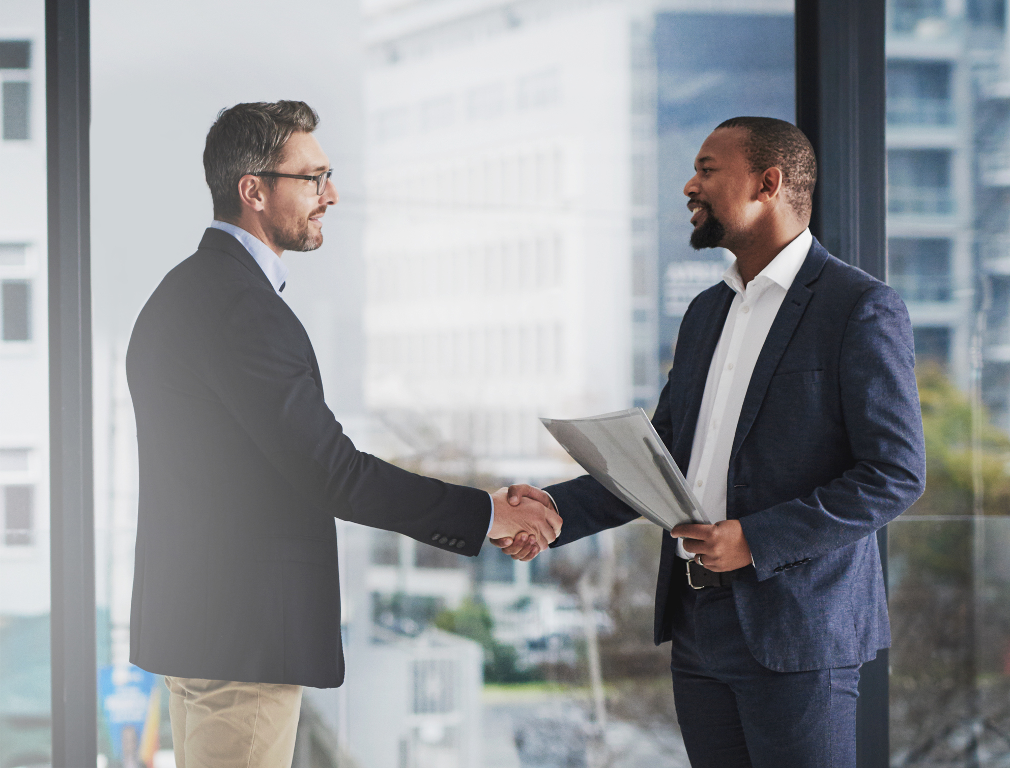 Business people shaking hands